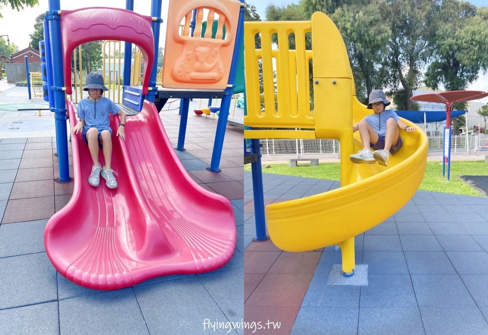彰化埔鹽┃崑崙兒童公園。2022年8月正式啟用的公園,位於埔鹽交通要道旁,設有停車格,離埔鹽順澤宮不遠,可以順遊! - 第27張圖